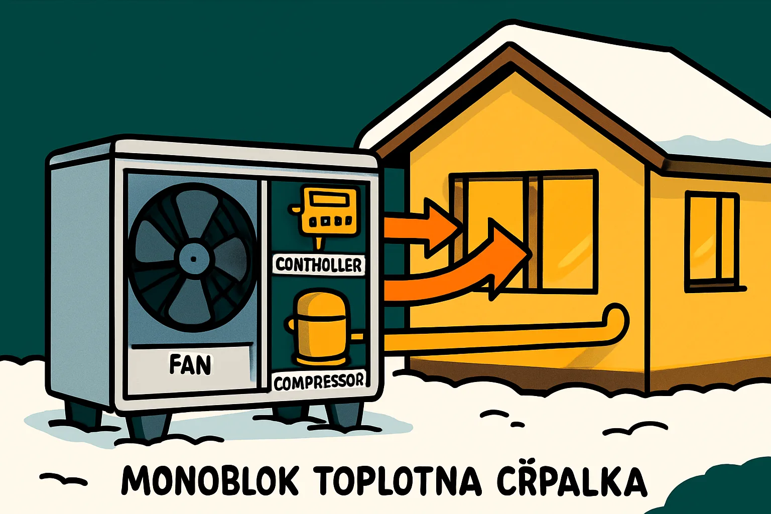 Monoblok toplotna črpalka: Kako deluje?