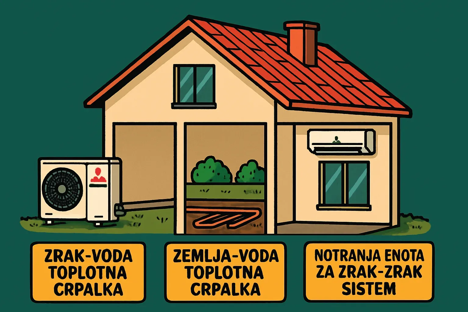 Mitsubishi toplotne črpalke Mitsubishi toplotne črpalke: sistemi zrak-voda, zemlja-voda in notranja enota zrak-zrak